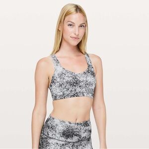 Lululemon Free To Be Serene Bra - Serigraph Starlight Black Multi
